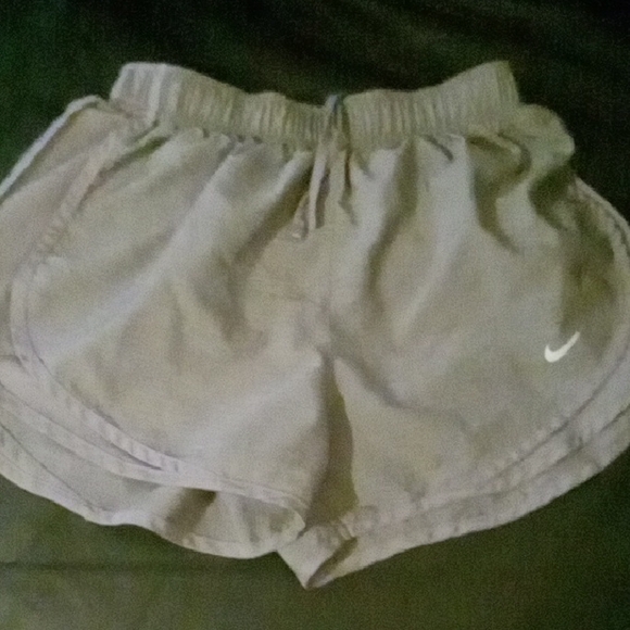 Nike Kids Light Gray Athletic Shorts - Picture 1 of 3